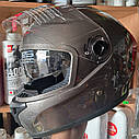 Мото шолом інтеграл IBK глянець з окулярами в комплекті розмір L, фото 2