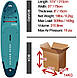 Надувна дошка для серфінгу Aqua Marina Vapor SUP з веслом, повідцем, рюкзаком Magic Backpack і насосом, фото 3