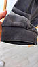 Флісова кофта М Л ХЛ 2ХЛ (фліс середньої щільності та плащівка) АНТРАЦИТ, фото 4