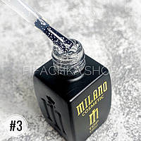 Топ конфетти для гель лака Милано без липкого слоя (No Sticky Top Confetti Milano) 10 мл №3