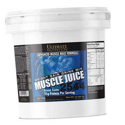 Гейнер Ultimate Nutrition Muscle Juice 2544 4,75кг шоколад, фото 3