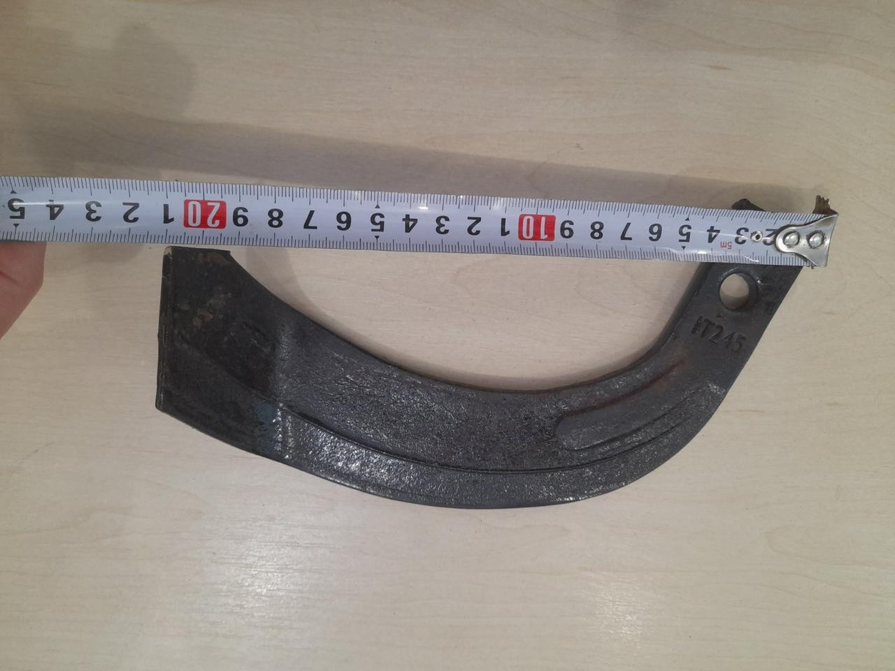 Ніж ґрунтофрези IT-225 ( 21-21.5 см )  на тракторну ґрунтофрезу Чорний  Китай GQN ДТЗ Заря
