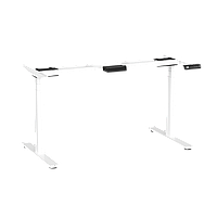 AOKE DualMotor Motion - Стол для работы стоя и сидя регулируемый по высоте электроприводом, Белый, Пульт памяти на 3 позиции/Blutooth/USB, Белый
