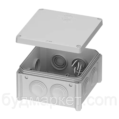 Коробка-розпод зовнішній п/проп 850 °C самозат IP55 100х100х50 мм PLANK PLK6506650