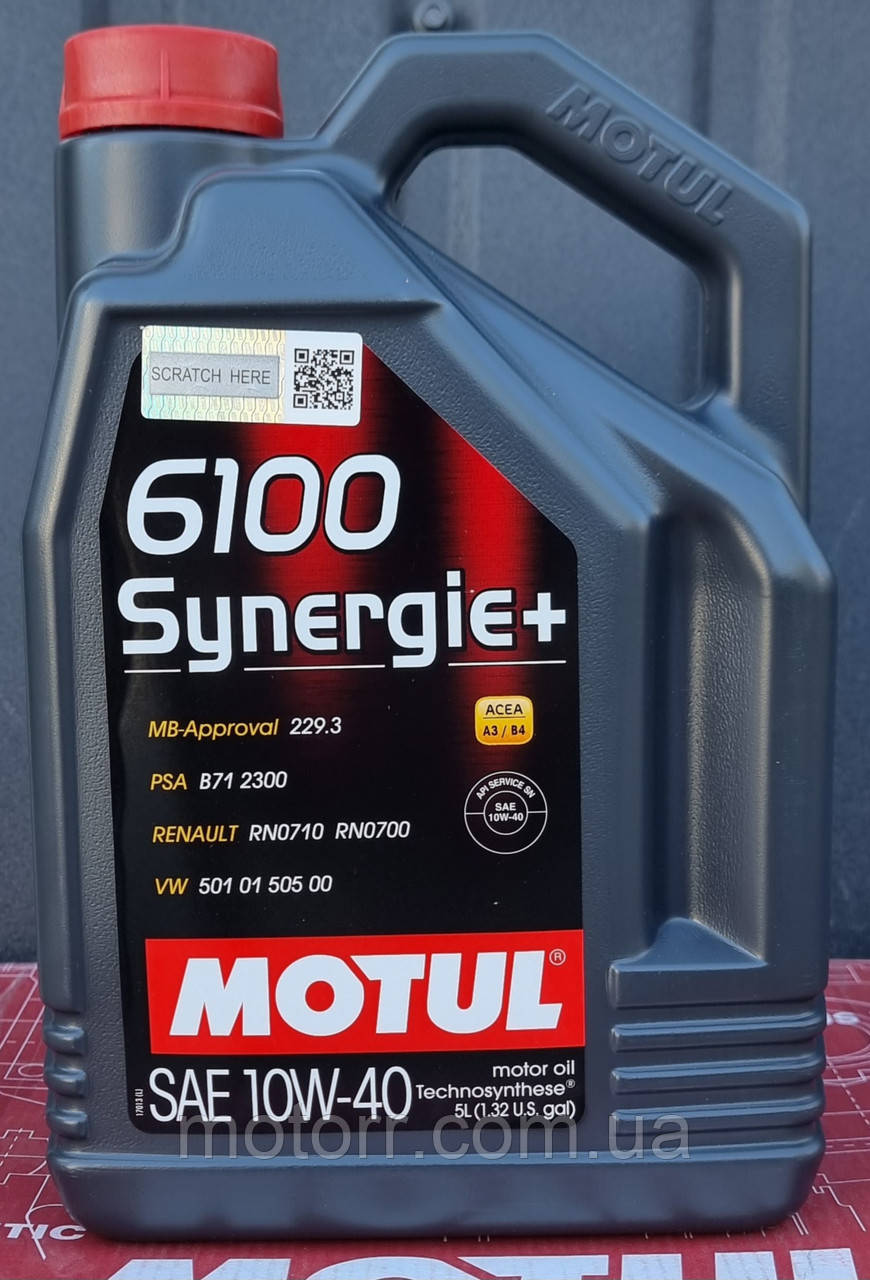 Масло моторне Technosynthese Motul 6100 SYNERGIE + SAE 10W40 (5L)