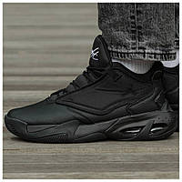 Мужские кроссовки Air Jordan Max Aura 4 Black, черные кожаные кроссовки аир джордан макс аура 4