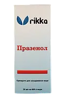 Лекарственный препарат Rikka Празенол, 30 ml, на 600 л. Препарат для борьбы с червями в аквариуме