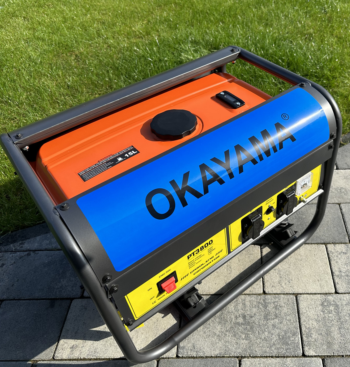 Бензогенератор OKAYAMA original 3,8 кВт PT-3800 з мідною обмоткою