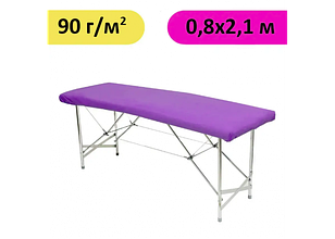 Чохол на кушетку 0,8х2,1 з нетканого матеріалу спанбонд, 90 г/м2, 1 шт Фіолетовий