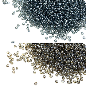 Бісер Matsuno Японія №11/0 відтінки сірого 50г