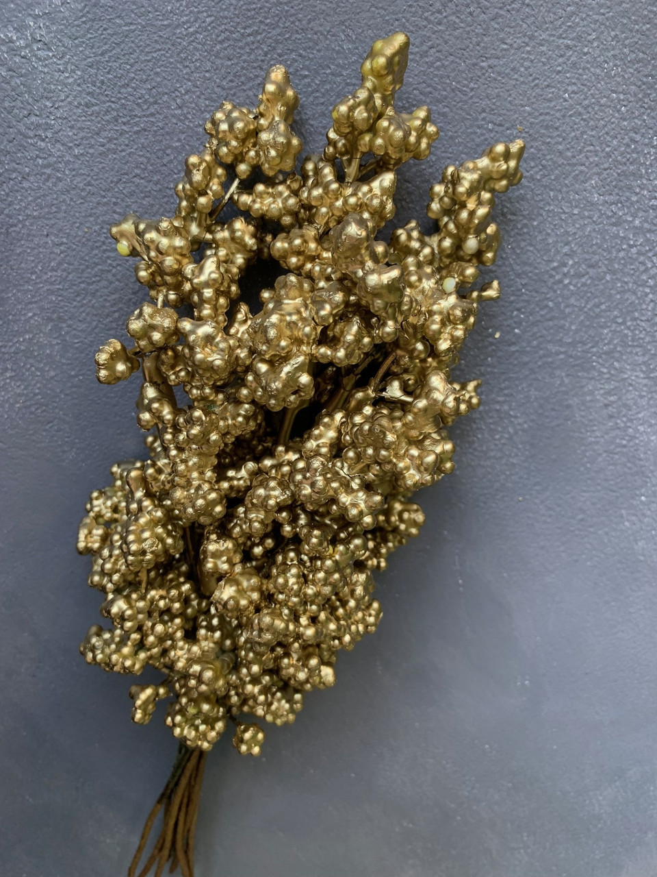 Ягідки штучні золото (12 гілок)