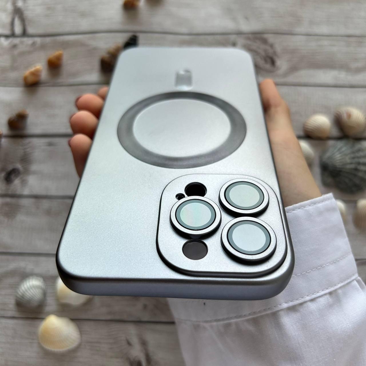 Чехол MagSafe на iPhone 14 Pro Max Grey / Силиконовый для Айфон 14 Про ...
