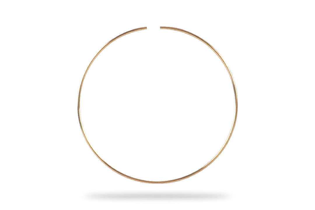 Заготівка для сережок Кільце, 6*1.2 мм, необроблена латунь, Туреччина (Bs 1233), фото 1