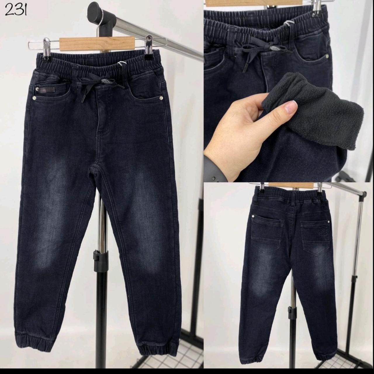 Штани підліткові джинсові утеплені для хлопчика 231