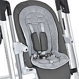 Стілець для годування El Camino ME 1102 DEBUT Serious Gray Сірий | Стільчик-гойдалка, шезлонг, фото 6