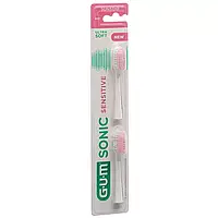 Сменная головка для зубной щетки GUM Sonic Sensitive, 2 ед (белый)