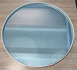 Кругле настінне дзеркало в металевій рамі Facet 3060 діаметром 60 см., фото 6