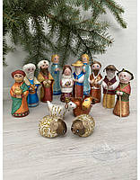 Шопка різдвяна скульптурна в українському стилі ручної роботи, handmade святковий декор