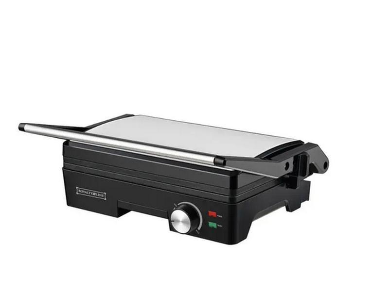 Електрогриль Royalty Line PME-1500. 869.1 (1600 Вт, контактний, антипригарні пластини, відкривається на 180 °)