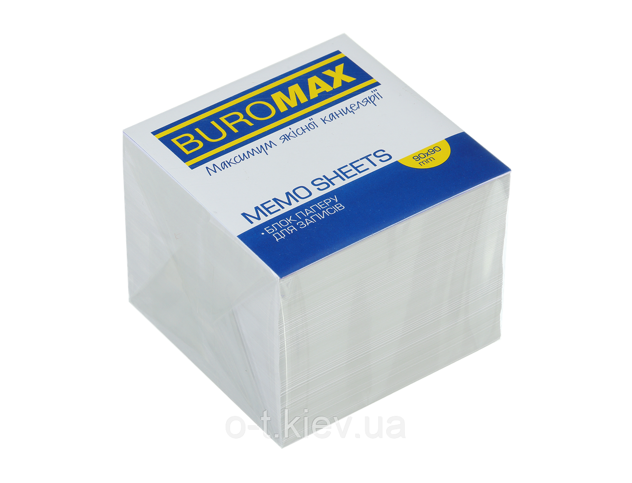 Блок білого паперу для нотаток, JOBMAX, 90х90х90мм, не склеєний BM.2219