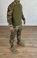 Тактический костюм рип-стоп мультикам-хаки военный штурмовой комплект камуфляж бундес форма multicam полевая