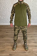 Зимняя армейская форма флисовая пиксель-хаки рип-стоп камуфляжный костюм тактический военная одежда зсу pixel