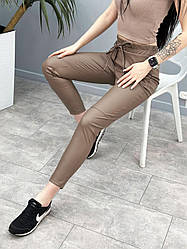 Демісезонні штани з екошкіри "Richy" (тонкі) оптом | Норма