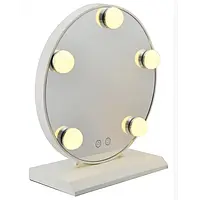 Зеркало для макияжа с LED подсветкой Белое Led Mirror 5 JX-526