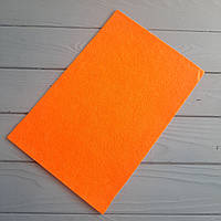 Фетр Китай Яскраво Жовтогарячий (54) 1 мм 20 на 30 см