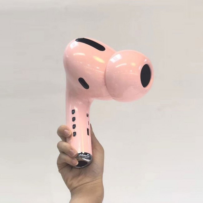 Колонка з блютузом Airpods Pro Рожева MK-301, Бездротова колонка у формі навушника