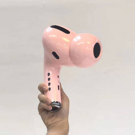 Колонка з блютузом Airpods Pro Рожева MK-301, Бездротова колонка у формі навушника, фото 1