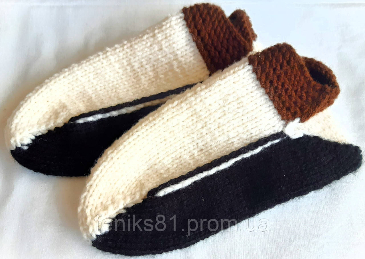 Теплі товсті в'язані дитячі короткі шкарпетки сліди, напівшерсть, на хлопчика і дівчинку 5-7 років, розмір 29-31