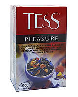 Чай Tess Pleasure чорний з шипшиною, яблуком і пелюстками квітів 90 г (722)