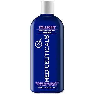 Шампунь жіночий проти випадіння та потоншення тонкого волосся Mediceuticals Folligen Shampoo 250 ml