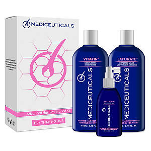 Набір жіночий для стимуляції росту сухого волосся Mediceuticals For Women Kit Dry (2х250 ml; 125 ml)