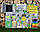 Великий Бізіборд з іменем Бізі борд Монтессорі, Дошка для розвитку, Іграшка для моторики, Бізікуб для самих маленьких дітей, фото 3