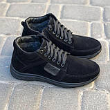 Чоловічі теплі зимові стильні черевики  з натуральної замші LUX model-LUX, фото 4