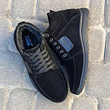 Чоловічі теплі зимові стильні черевики  з натуральної замші LUX model-LUX, фото 5