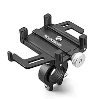 Крепление для телефона велосипедное Rockbros 699 металлическое - Черный