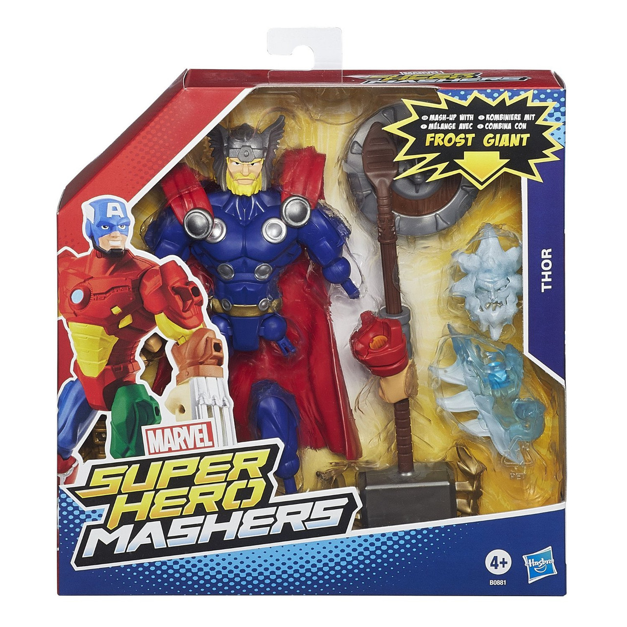 Розбірна фігурка Hasbro Тор зі зброєю - Thor, Super Hero Mashers, Marvel