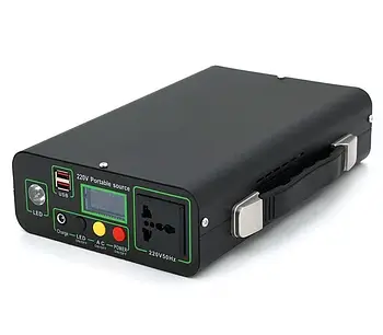 Інвертор акумуляторний – зарядна станція для дому EP-3018-300W 12V/18Ah із сонячною панеллю 45W