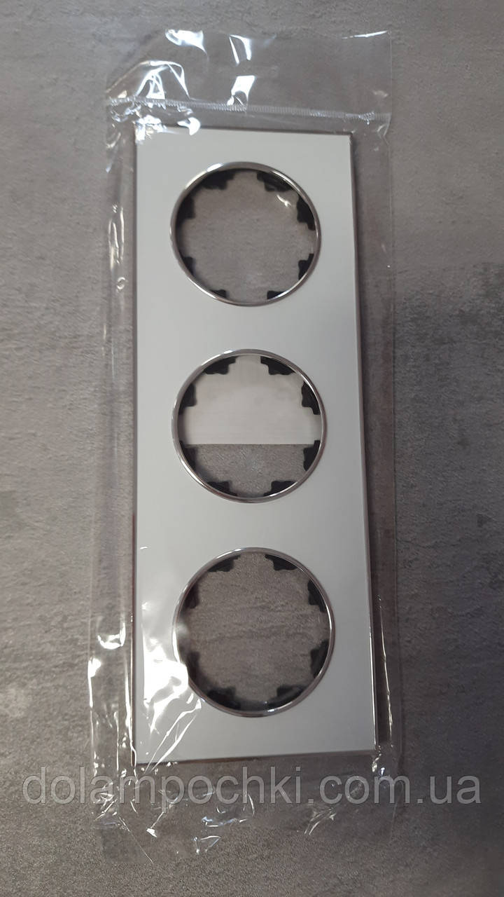 Рамка RH Laura потрійна гориз., фото 1