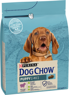 Сухий корм для цуценят всіх порід Dog Chow (Дог Чау) Puppy Lamb з ягням 2.5 кг