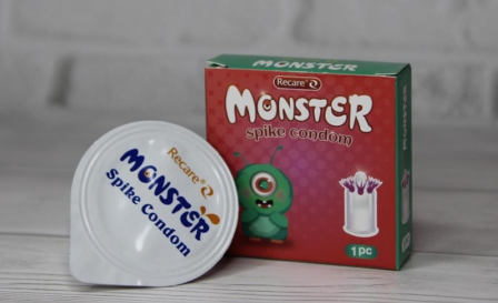 Презерватив Recare MONSTER Raspberry Zee (1шт), фото 1
