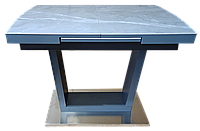 Стол обеденный раскладной керамика с МДФ серый DAOSUN DT 8073 small