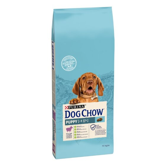 Сухий корм для цуценят всіх порід Dog Chow (Дог Чау) Puppy з ягням 14 кг