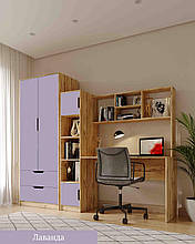 Шафа  в дитячу кімнату Teenager корпус тахо/лаванда Viorina-Deko