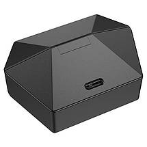 Ігрові бездротові навушники Borofone Gaming BW24 вакуумні Bluetooth з мікрофоном підсвіткою Чорний, фото 5