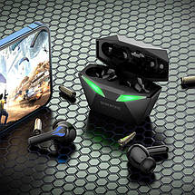 Ігрові бездротові навушники Borofone Gaming BW24 вакуумні Bluetooth з мікрофоном підсвіткою Чорний, фото 6