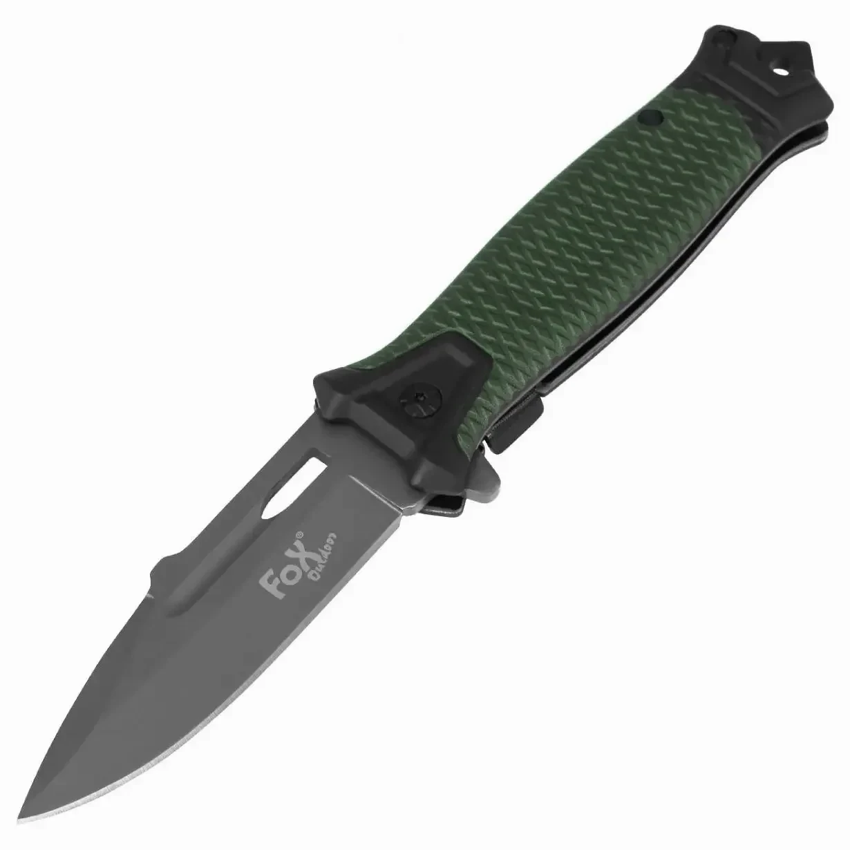 Тактичний складаний ніж Fox Outdoor Snake/ Військовий викидний ніж/ Розкладний бойовий ніж/ Ніж для полювання Хакі
